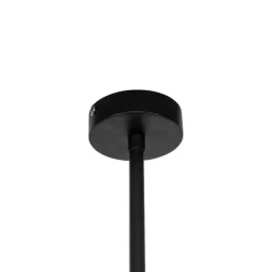 Moderne Hängelampe schwarz mit gold 125 cm 3-flammig - VT 3