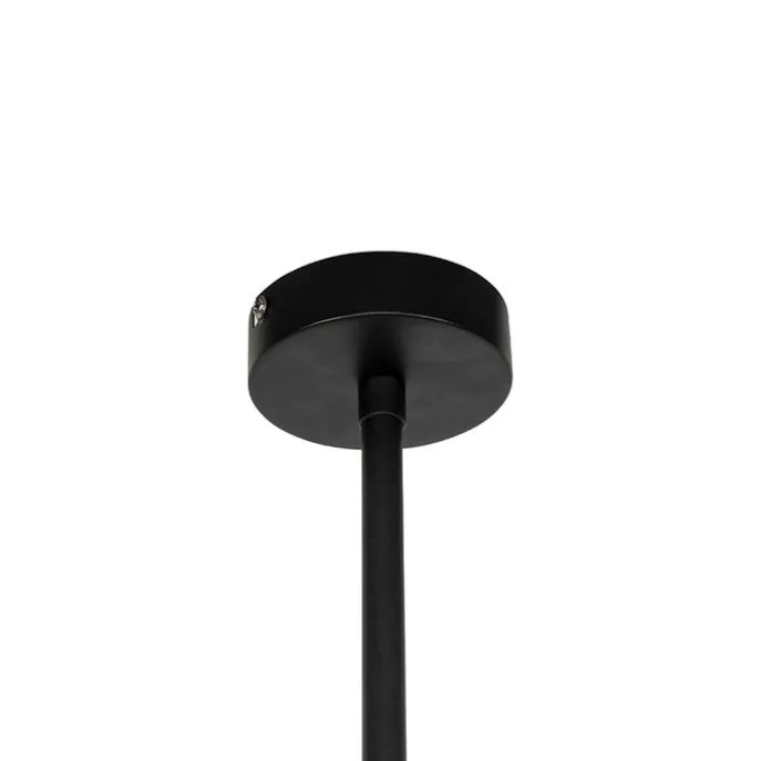 Moderne Hängelampe schwarz mit gold 125 cm 3-flammig - VT 3