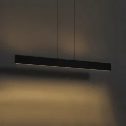 Moderne Hängelampe schwarz inkl. LED 3-Stufen-Dimmbar Easylift - Straight