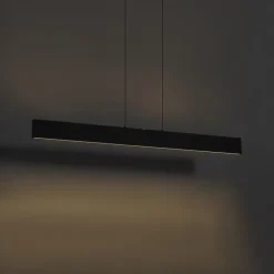 Moderne Hängelampe schwarz inkl. LED 3-Stufen-Dimmbar Easylift - Straight