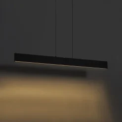 Moderne Hängelampe schwarz inkl. LED 3-Stufen-Dimmbar Easylift - Straight