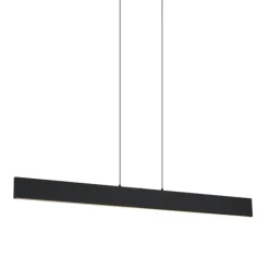 Moderne Hängelampe schwarz inkl. LED 3-Stufen-Dimmbar Easylift - Straight