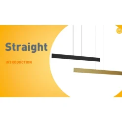 Moderne Hängelampe schwarz inkl. LED 3-Stufen-Dimmbar Easylift - Straight