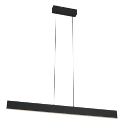 Moderne Hängelampe schwarz inkl. LED 3-Stufen-Dimmbar Easylift - Straight