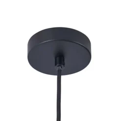 Moderne Hängelampe schwarz mit goldener Innenseite - Loes