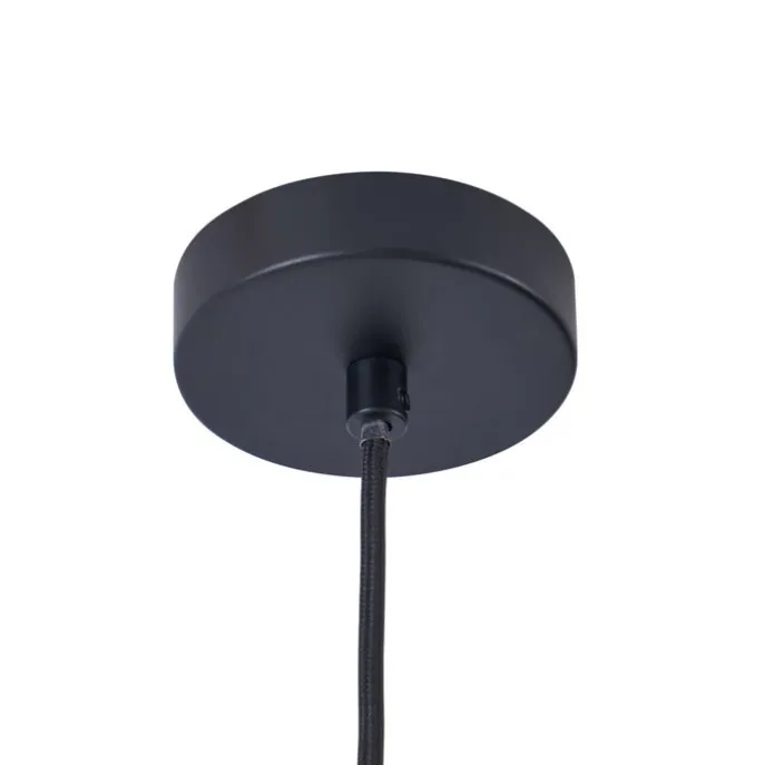 Moderne Hängelampe schwarz mit goldener Innenseite - Loes