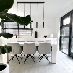 Moderne Hängelampe schwarz 5-flammig - Jeana