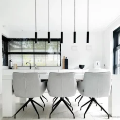 Moderne Hängelampe schwarz 5-flammig - Jeana