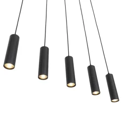 Moderne Hängelampe schwarz 5-flammig - Jeana