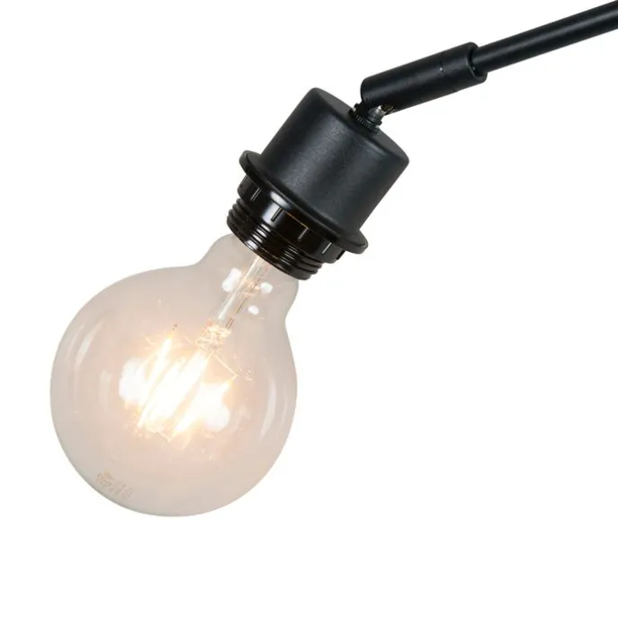 Moderne Hängelampe schwarz ohne Lampenschirm - Blitz I