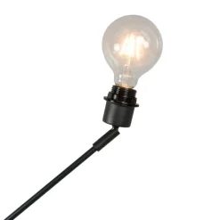 Moderne Hängelampe schwarz ohne Lampenschirm - Blitz I