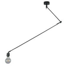 Moderne Hängelampe schwarz ohne Lampenschirm - Blitz I