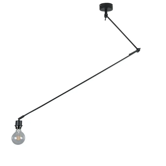 Moderne Hängelampe schwarz ohne Lampenschirm - Blitz I