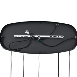 Moderne Hängelampe schwarz mit Rauchglas 5-flammig - Sheena