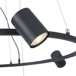 Moderne Hängelampe schwarz 6-flammig - Jeana Circle