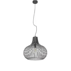 Moderne Hängelampe schwarz 48 cm - Sapphira