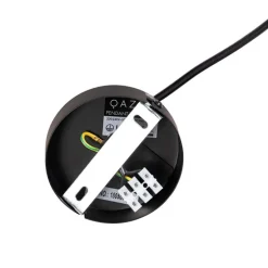 Moderne Hängelampe Schwarz mit grauem Glas 20cm - Pallon