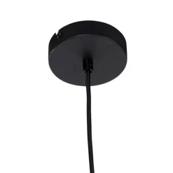 Moderne Hängelampe schwarz mit braunem Schirm 35 cm - Combi