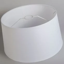 Moderne Hängelampe schwarz mit weißem Schirm 45 cm - Pendel