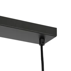 Moderne Hängelampe schwarz mit Opalglas 4-flammig - Drop