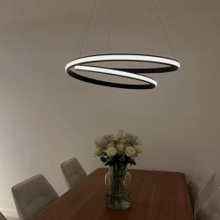 Moderne Hängelampe schwarz 74 cm inkl. LED - Rowan