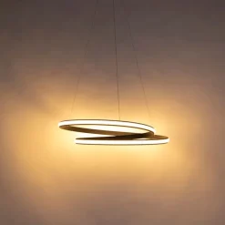 Moderne Hängelampe schwarz 74 cm inkl. LED - Rowan