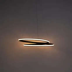 Moderne Hängelampe schwarz 74 cm inkl. LED - Rowan