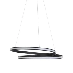 Moderne Hängelampe schwarz 74 cm inkl. LED - Rowan