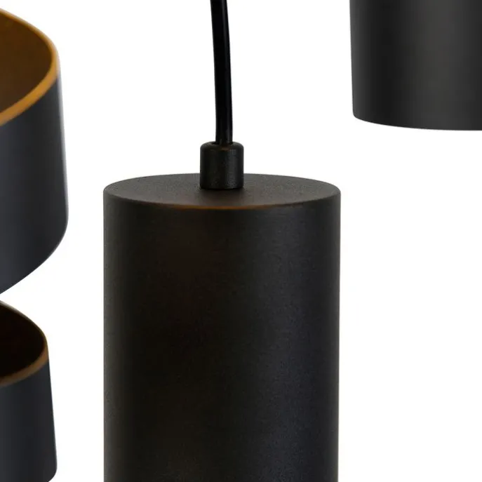 Moderne Hängelampe schwarz 3-flammig - Stream