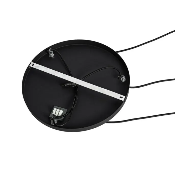 Moderne Hängelampe schwarz mit Weiß 3-Lichter - Cloth