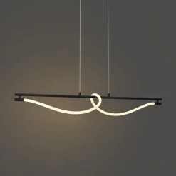 Moderne Hängelampe schwarz inkl. LED 3-Stufen-Dimmbar - Twirl