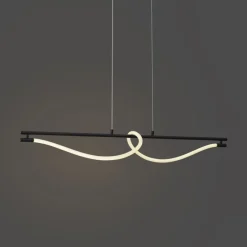 Moderne Hängelampe schwarz inkl. LED 3-Stufen-Dimmbar - Twirl
