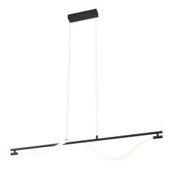 Moderne Hängelampe schwarz inkl. LED 3-Stufen-Dimmbar - Twirl