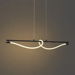 Moderne Hängelampe schwarz inkl. LED 3-Stufen-Dimmbar - Twirl