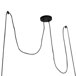 Moderne Hängelampe Schwarz 2-Lichter - Lofty