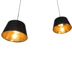 Moderne Hängelampe Schwarz 2-Lichter - Lofty