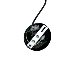 Moderne Hängelampe schwarz mit Rauchglas - Clayton