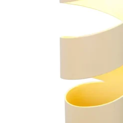 Moderne Hängelampe schwarz mit Taupe und Beige 6-flammig - Stream