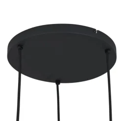 Moderne Hängelampe schwarz mit Rauchglas 3-flammig - Sheena