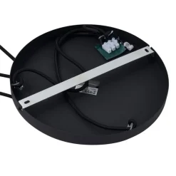 Moderne Hängelampe schwarz mit Rauchglas 3-flammig - Sheena