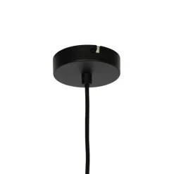 Moderne Hängelampe schwarz mit Opalglas - Drop