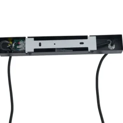 Moderne Hängelampe schwarz mit Holz und Rauchglas 4-flammig - Aleks