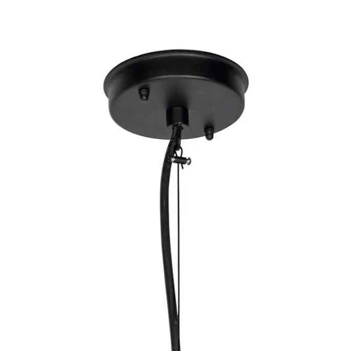 Moderne Hängelampe Schwarz mit Glas IP44 - Jarra