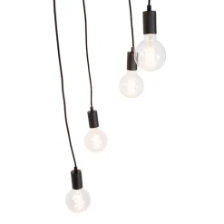 Moderne Hängelampe schwarz 35 cm 5-Licht - Facil