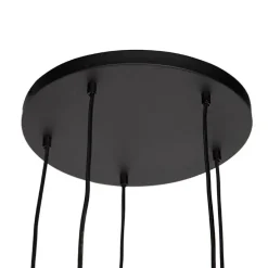 Moderne Hängelampe schwarz 35 cm 5-Licht - Facil