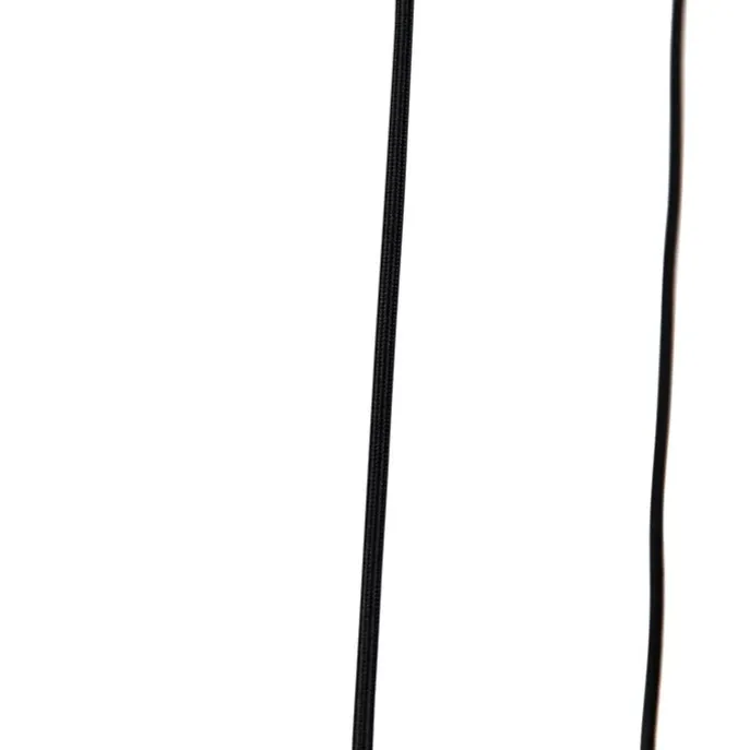 Moderne Hängelampe schwarz mit Rauchglas 3-flammig - Clayton