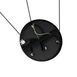 Moderne Hängelampe schwarz mit Rauchglas 3-flammig - Clayton