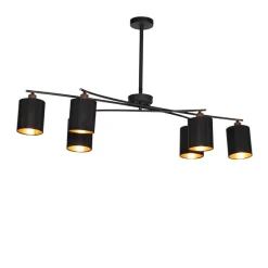 Moderne Hängelampe schwarz verstellbar 6-flammig – Lofty