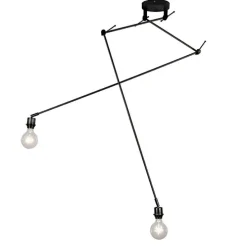 Moderne Hängelampe schwarz ohne Lampenschirm - Blitz II