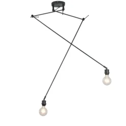 Moderne Hängelampe schwarz ohne Lampenschirm - Blitz II